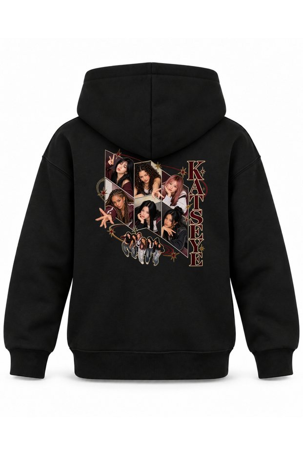 Katseye Box Opening Stage Printed Children's Hooded Sweatshirt