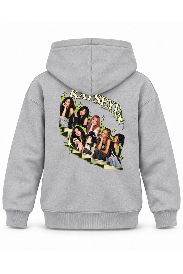 Katseye Open Ladder Stage Printed Children's Hooded Sweatshirt