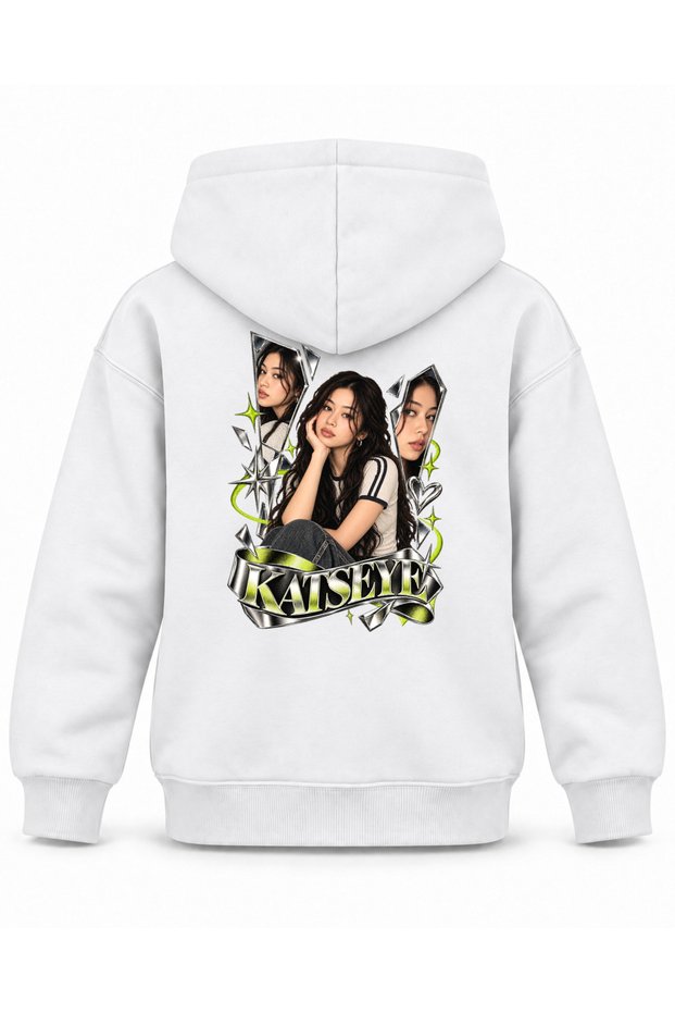 Katseye Mirror Pieces Graphic Printed Children's Hooded Sweatshirt