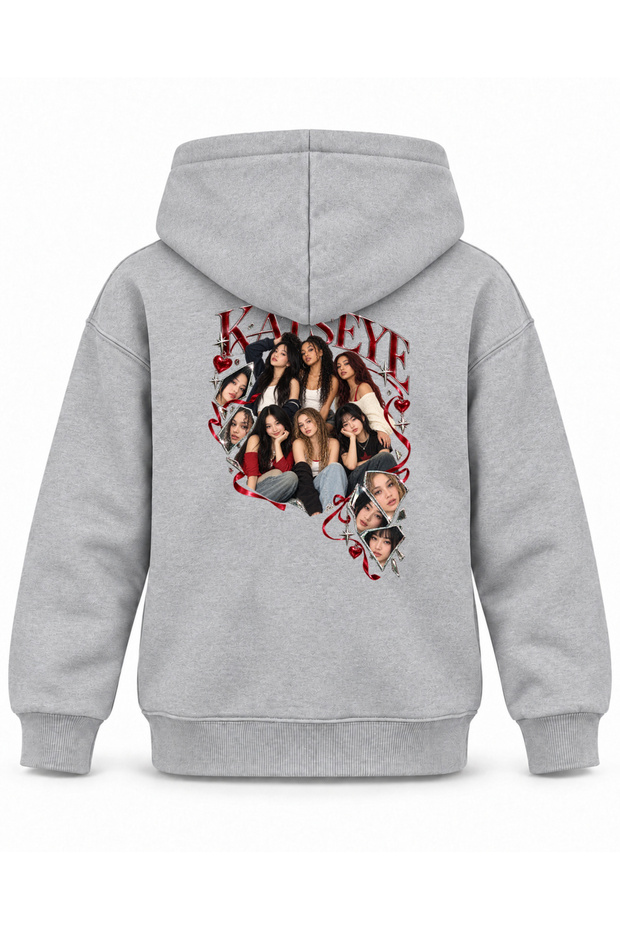 Katseye Mirror Pieces Editorial Printed Children's Hooded Sweatshirt