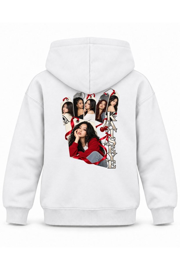 Katseye Display Case Label Archive Printed Children's Hooded Sweatshirt