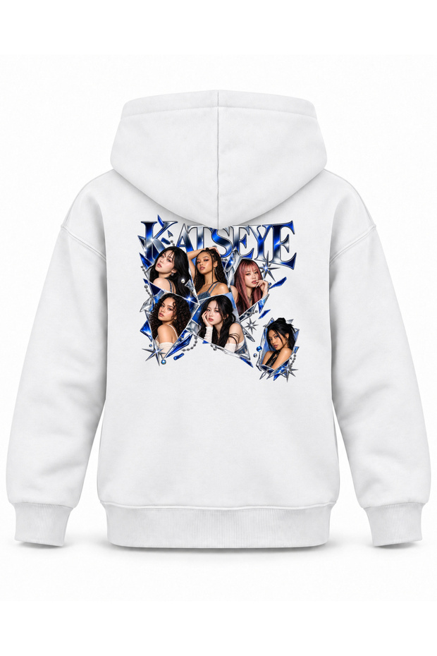 Katseye Crystal Prism Editorial Printed Children's Hooded Sweatshirt