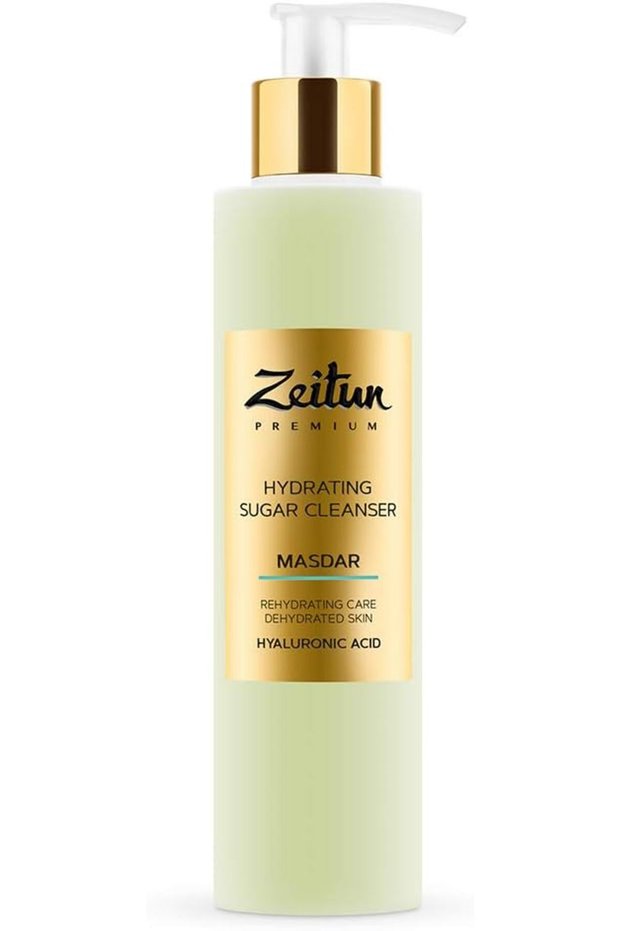 Hydrating Sugar Cleanser - Masdar - Natural Face Wash For All Skin Types - Foaming Cleanser For Dehydrated Skin With Hyaluronic Acid 6.8 oz