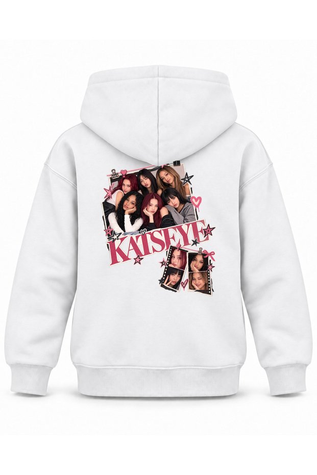 Katseye Photo Pegs Editorial Printed Children's Hooded Sweatshirt