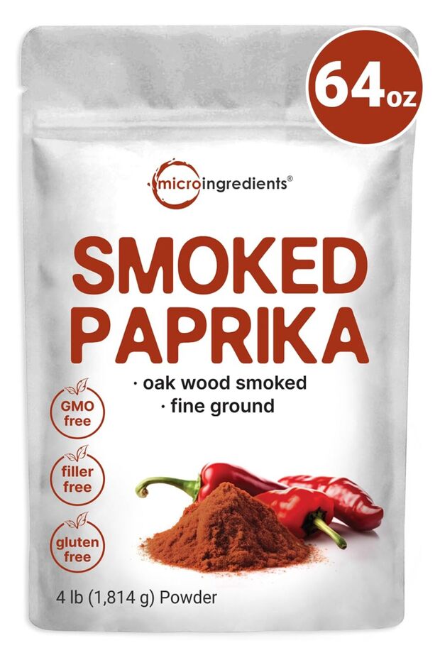 Smoked Paprika Powder, 4 lb (64 oz) | Premium Spanish, Sweet & Smoky | Additive-Free, Non-GMO Bulk