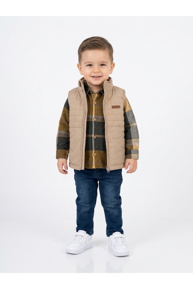 Boy's 3-Piece Set: Vest, Shirt, and Pants