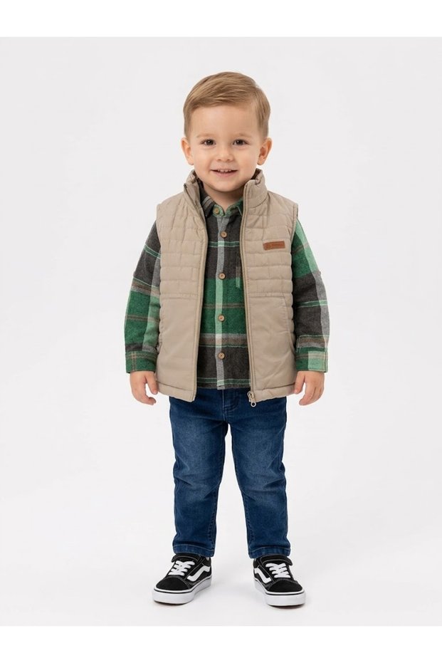 Boy's 3-Piece Set: Vest, Shirt, and Pants