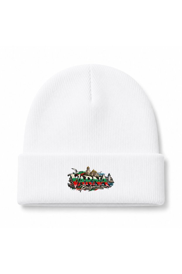 Varna Bulgaria 052 – Bulgarian Flag Coastal Heritage Graphic Beanie