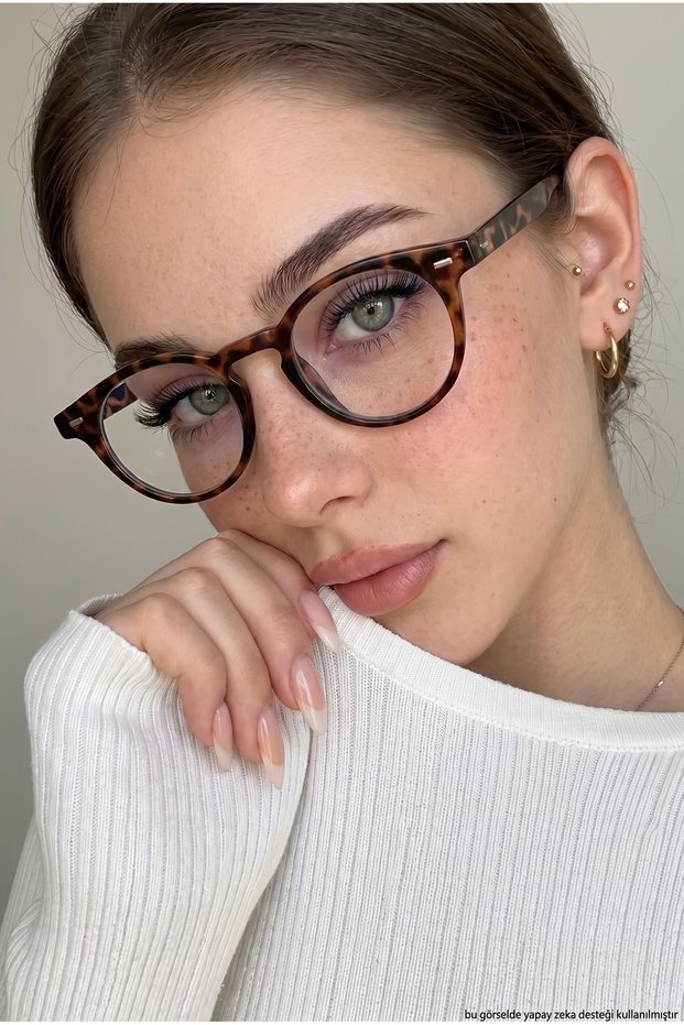 Orven Blue Light Protective Computer Glasses Unisex 49 Ekartman Leopard and Black Frame