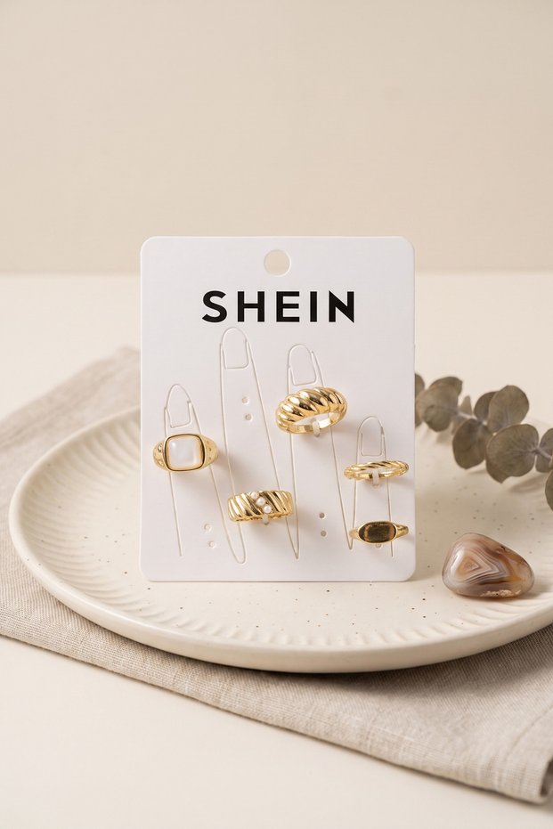 Gold Color Brass Bohemian Ring Combination Byk4264
