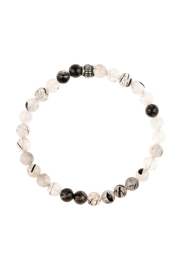 Routilli Quartz Natural Stone Bracelet (8mm Sphere Cut)
