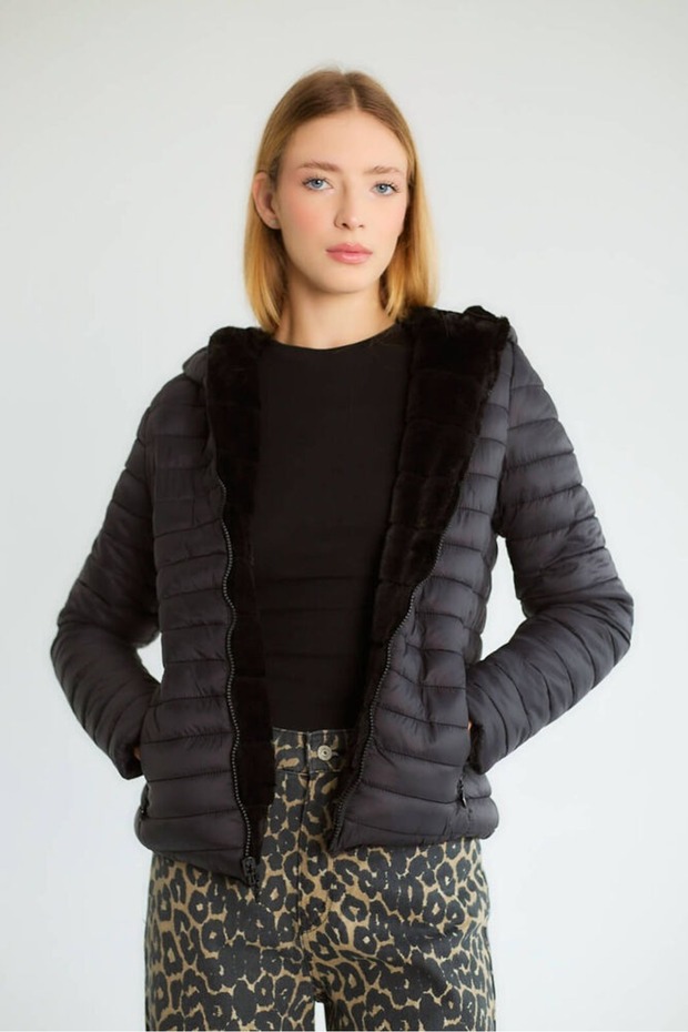 Plush Inside, Double-Sided Coat Suitable for Use on Both Sides