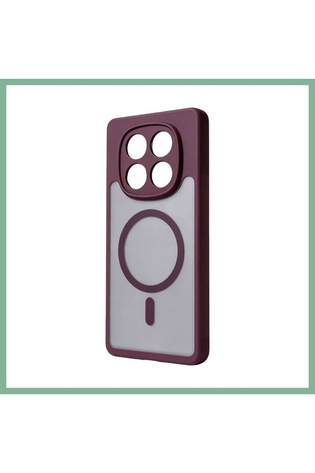 Redmi Note 15 Pro Plus 5g Loji Magsafe Cover - Claret Red Bsk2026