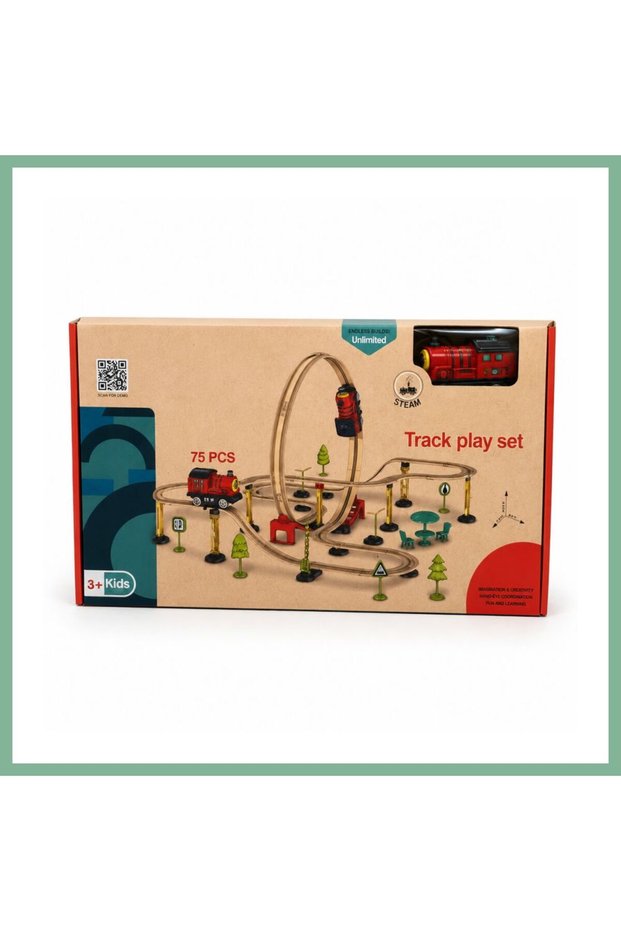 Sh40600 75 Piece Toy Train Set with Bag Bsk2026