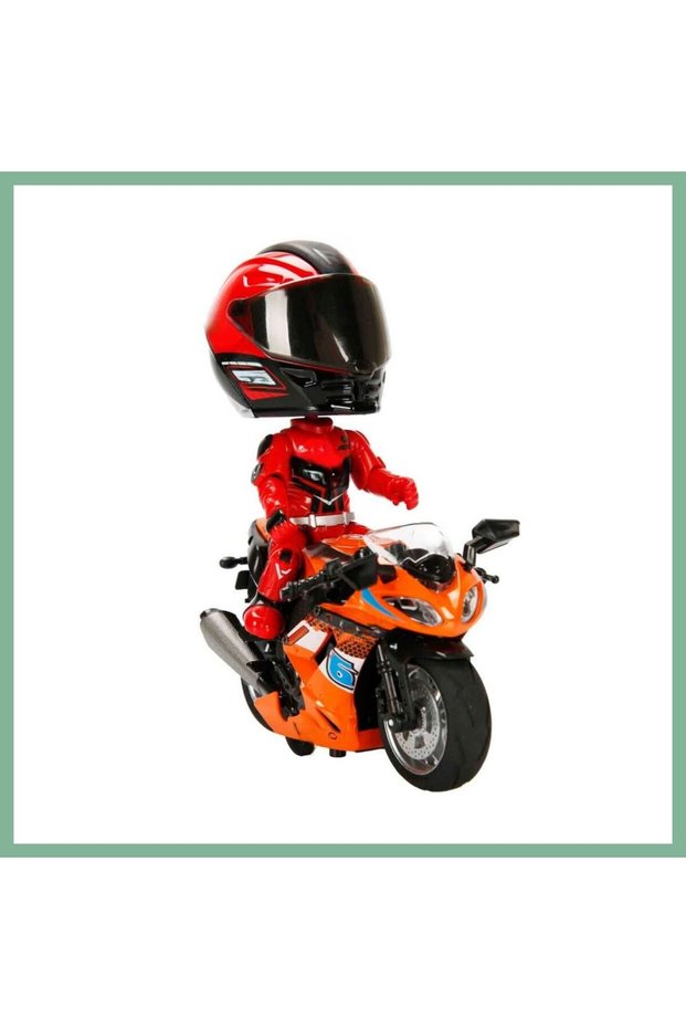 1:14 Pull and Go Racing Motorcycle with Sound and Light Bsk2026