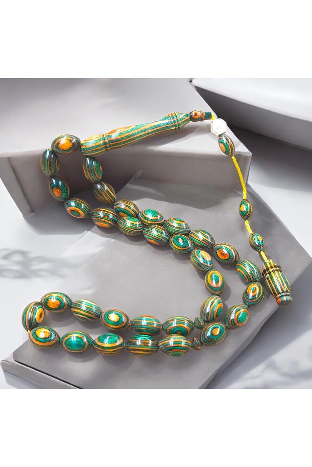 Cajeput Tree Special Color Master Signed Barley Cut 8X12 mm Prayer Beads