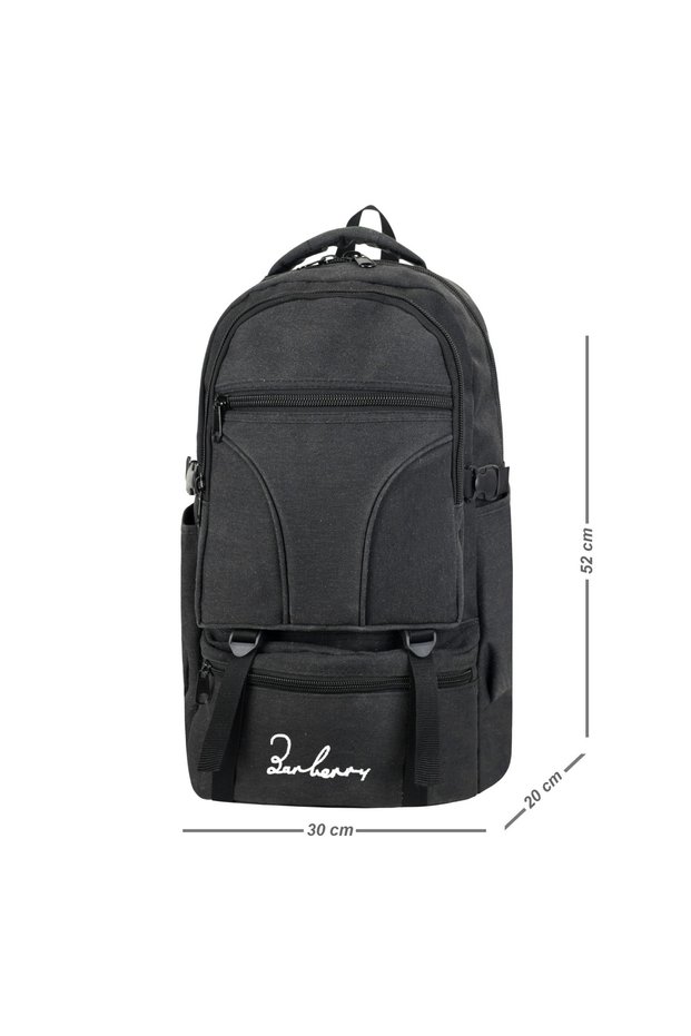 52X30X20 Size Luxury Canvas Waterproof Fabric Fully Lined Mountaineering Backpack with Orthopedic and Chest Support