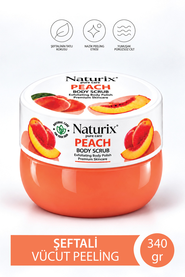 Peach Body Scrub 340Gr Peach Body Scrub