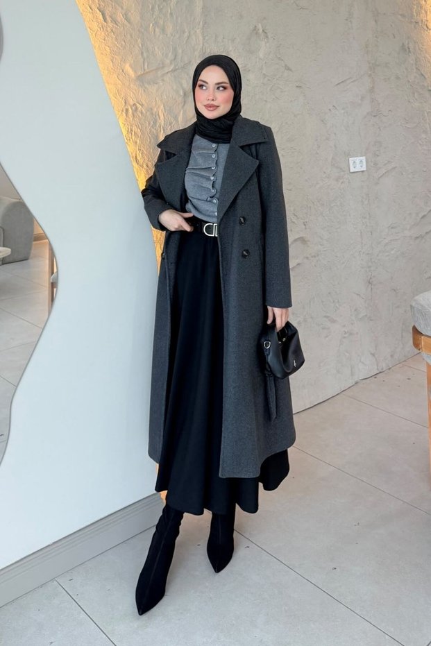 Duchess Kaşe Coat Smoked