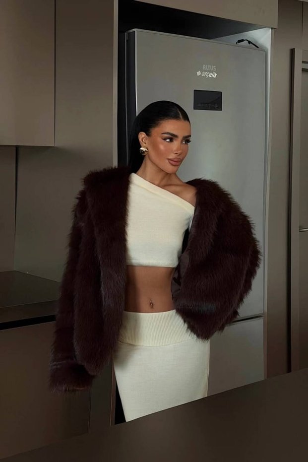 Premium Shawl Collar Faux Fur Jacket