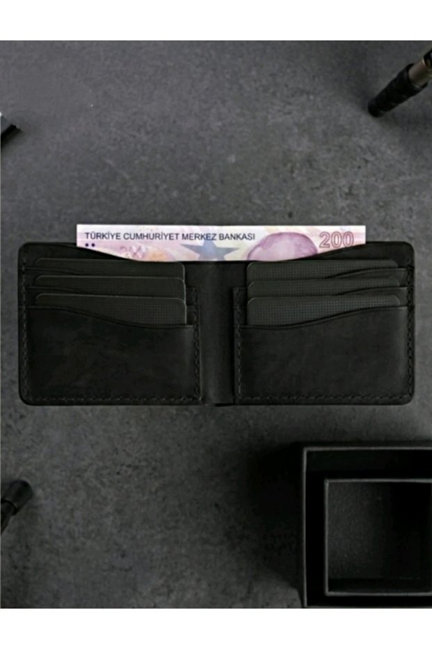 Genuine Leather Men's Card Holder and Wallet Minimal Design