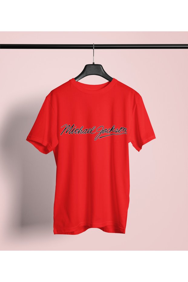 Michael J. Printed Crew Neck Cotton Oversize Fit Unisex Short Sleeve Tshirt