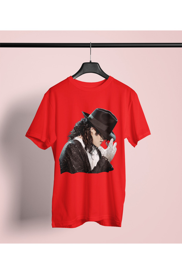 Michael Printed Crew Neck Cotton Oversize Fit Unisex Short Sleeve T-Shirt