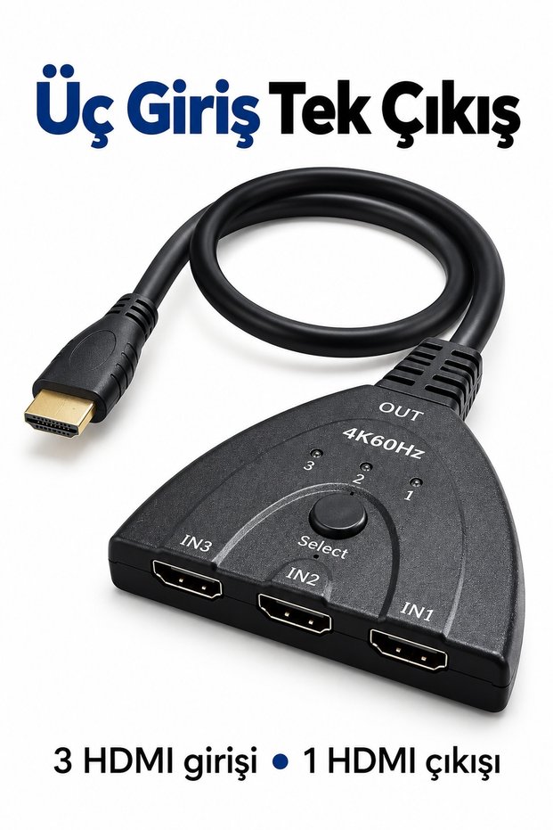 جهاز تكرار إشارة HDMI 3 في 1