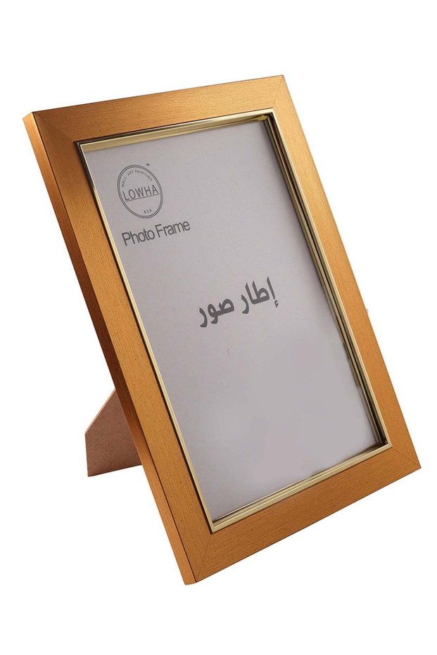 إطار صور للطاولة والجدار مع حامل، أفقي أو عمودي، ذهبي غامق