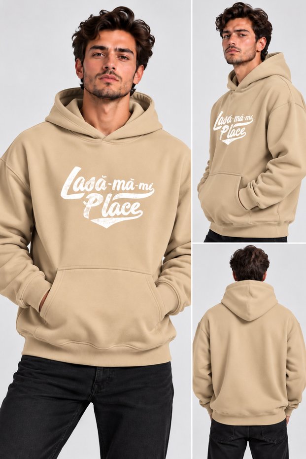 Hanorac Romania Unisex Oversized Printed Hooded Pocket Detail Premium Hoodie Sweatshirt
