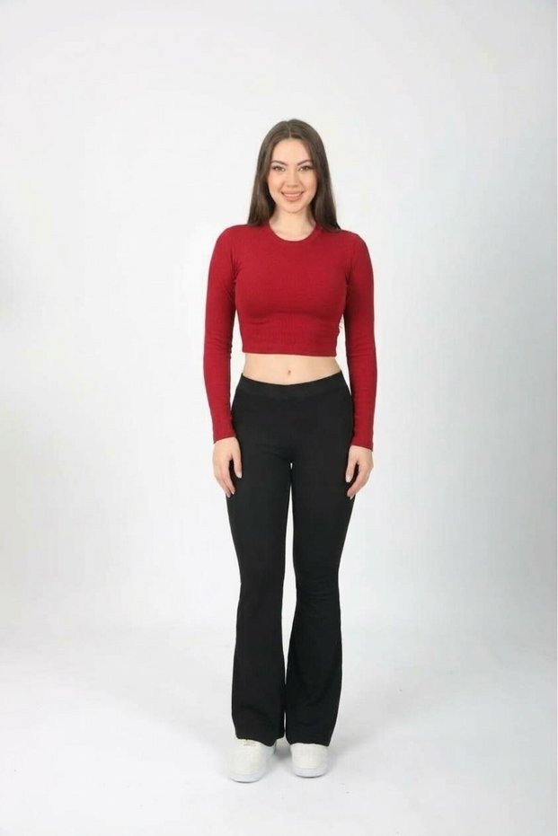 Buzi Ribana Fabric Crew Neck Short Bodysuit