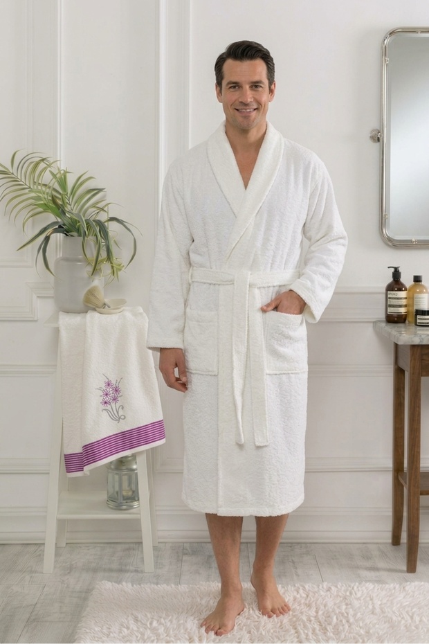 Nante Bathrobe and Towel Set