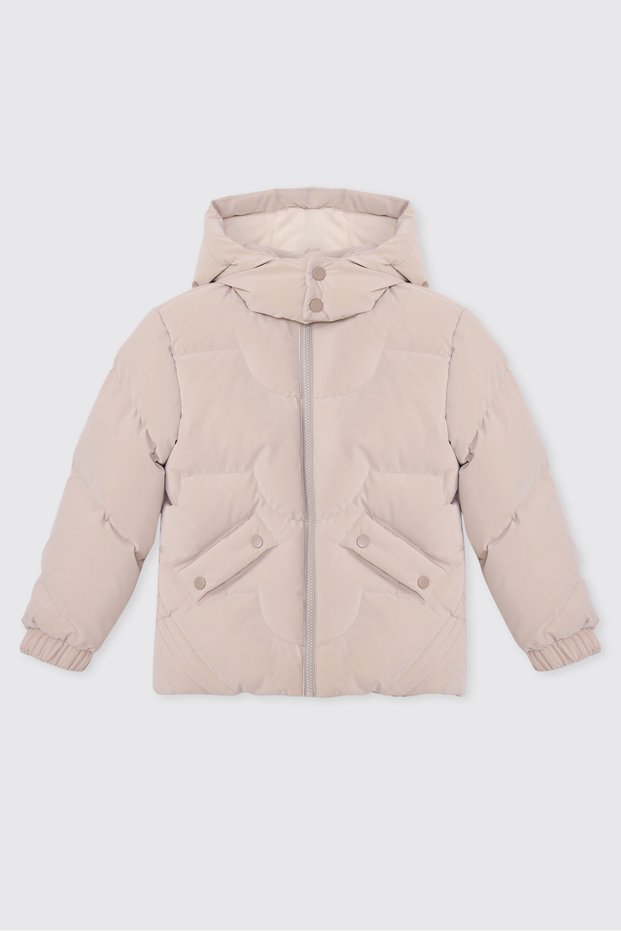 Baby Girl Inflatable Beige Coat