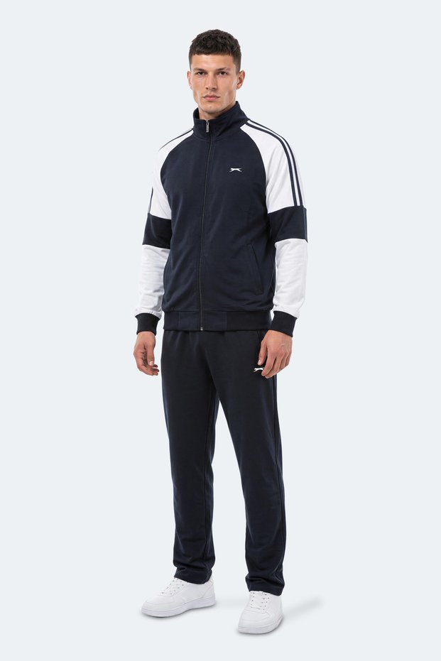 Fasal Men's Navy Blue Tracksuit Set