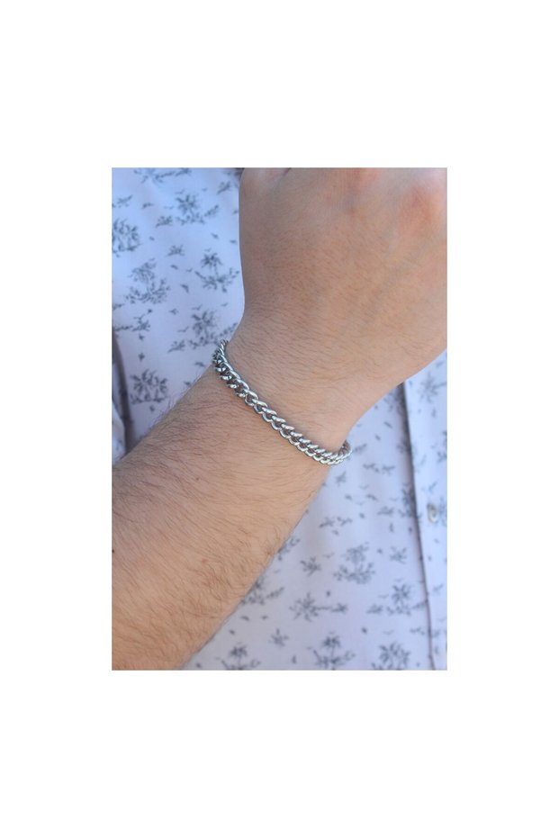 316L Steel Silver Color Mesh Chain Bracelet
