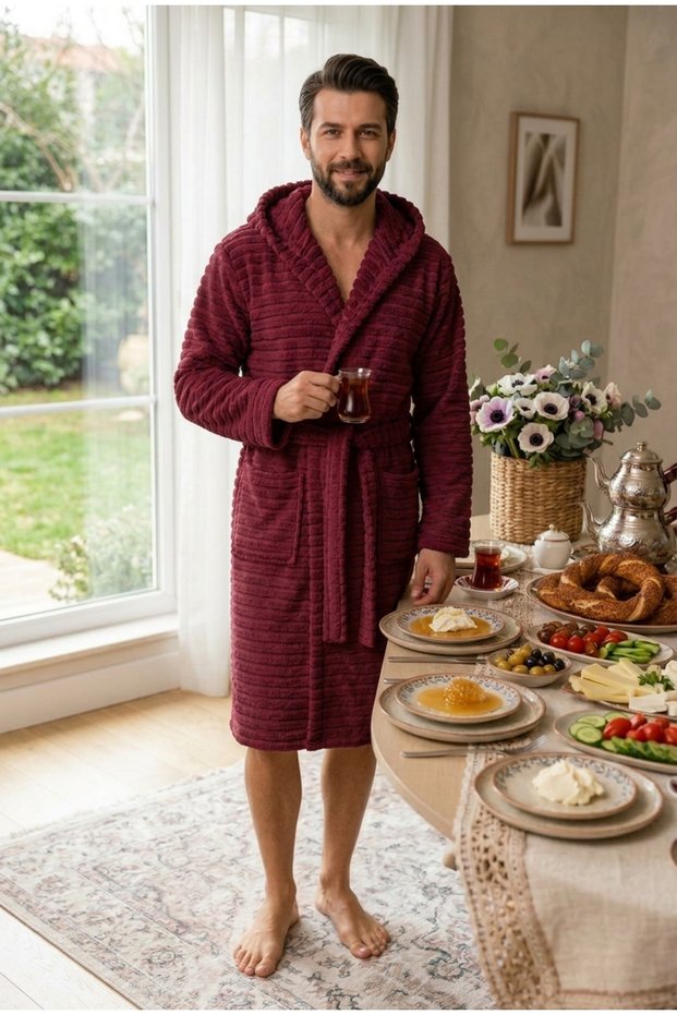 Welsoft Fluffy Hooded Unisex Robe