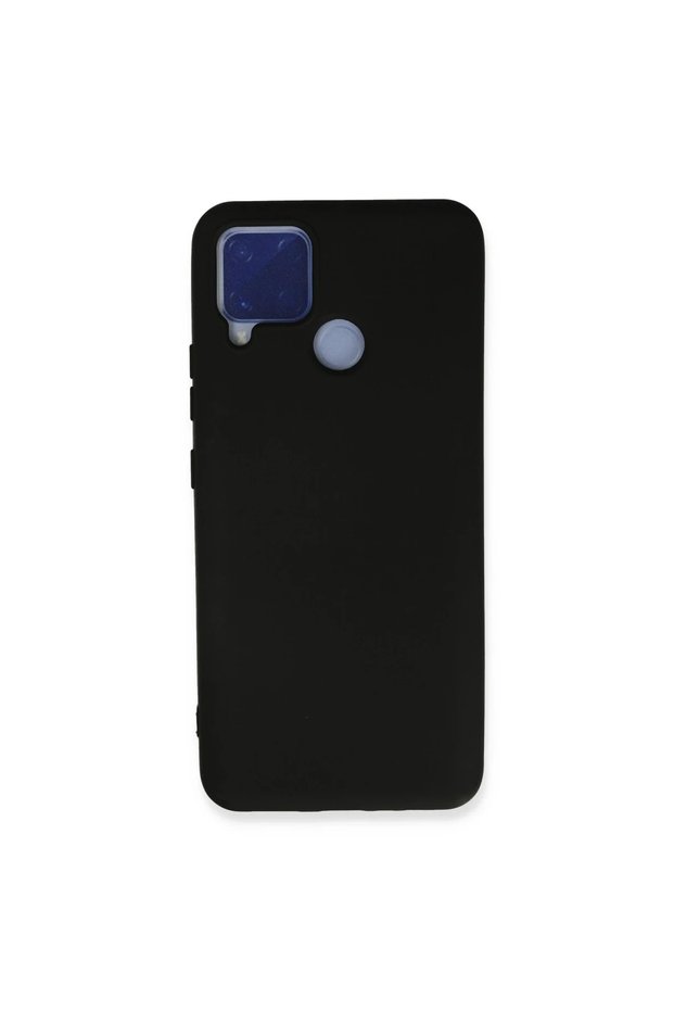 Realme C15 Case Nano Inside Velvet Silicone - Black