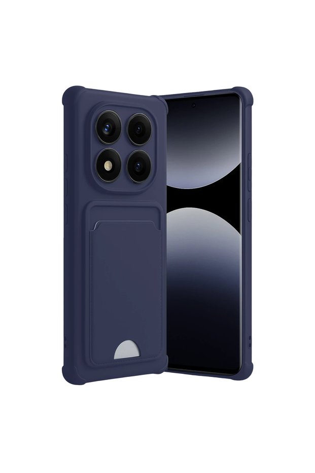 Xiaomi redmi note 14 pro 4g kelvin business card silicone - navy blue