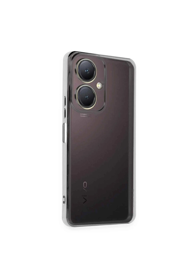 Vivo y27 case with razer lens silicone - silver