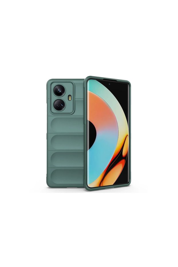 Realme 10 pro 5g case optimum silicone - dark green
