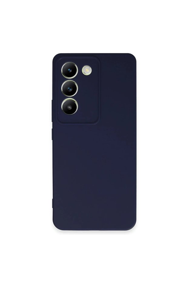 Vivo V30 Lite 4g Case First Silicone - Navy Blue