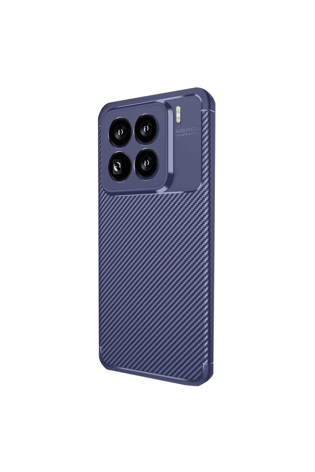 Xiaomi Mi 15 Pro Case Auto Focus Carbon Cover - Navy Blue