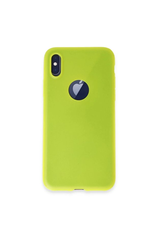 Apple iphone x case first silicone - bright yellow