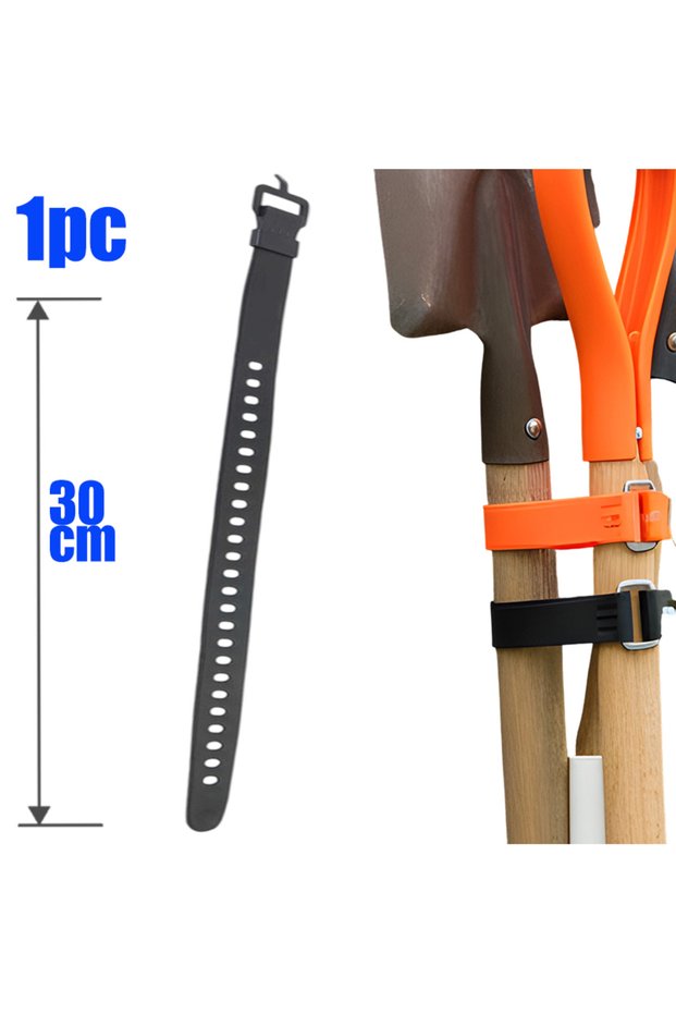 Black-30cm-1pc 30/45cm Silicone Reusable Straps Adjustable Cable Ties for Organization luggage or c