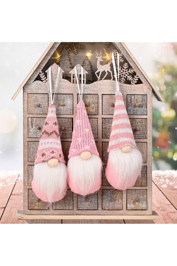 Christmas Ornaments Hanging Gnome Christmas Decorations, Christmas Decor Lovely Faceless Doll Plush Gnomes Santa Doll Xmas Dolls for Christmas Tree Decorations (green)