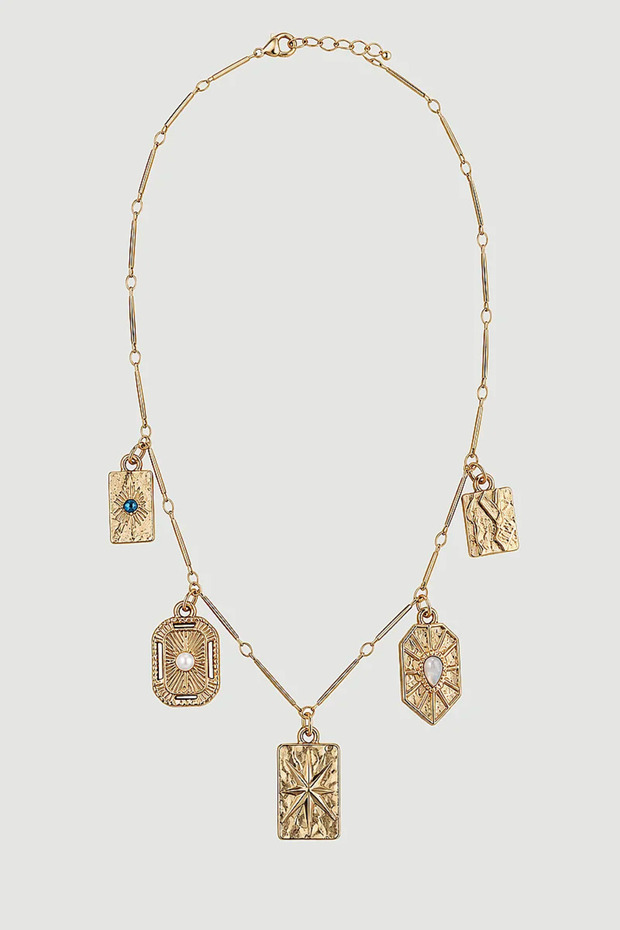 Multiple Figure Necklace - Gold