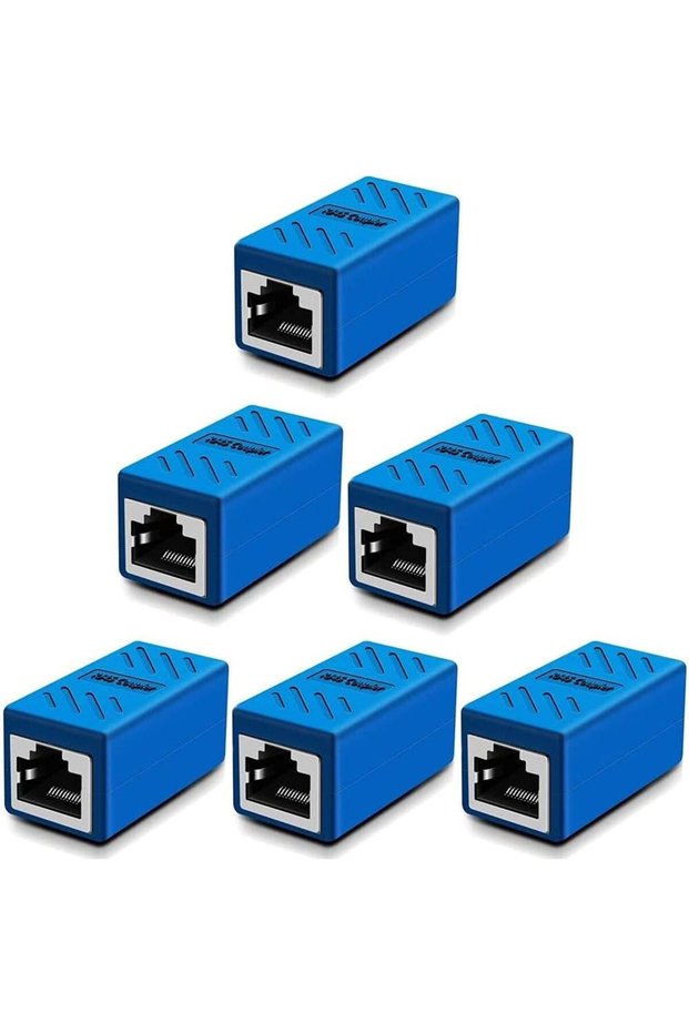 6 قطع موصل شبكة RJ45، موصل إيثرنت محمي، موصل داخلي لـ Cat7/Cat6/Cat5e/Cat