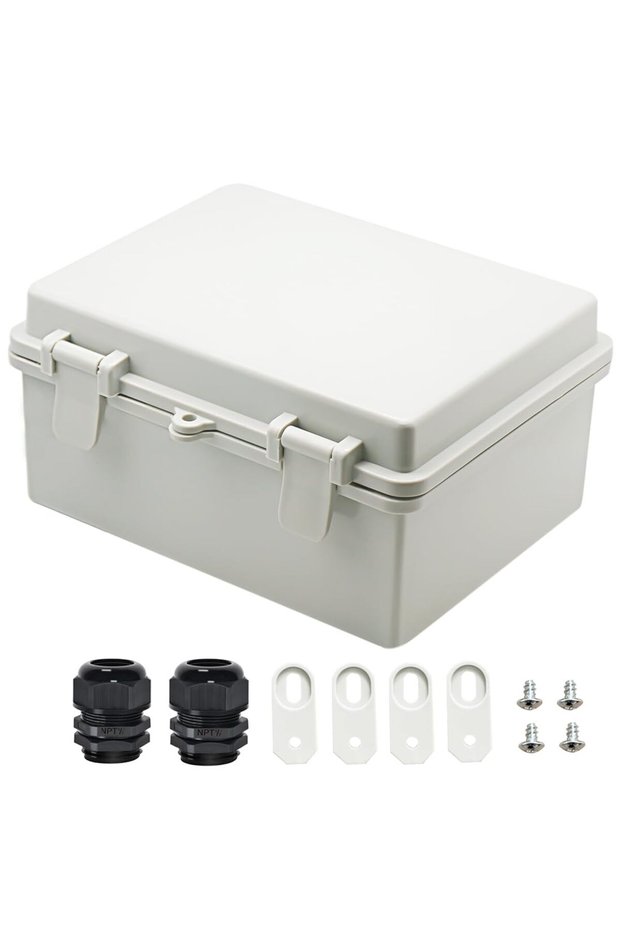 Junction Box ABS Plastic Dustproof Waterproof IP65 Electrical Boxes Hinged Shell Outdoor Universal P