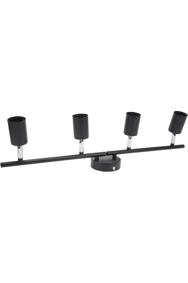 أضواء سقف LED قابلة للتعديل 4×60 واط، نظام إضاءة موجه قابل للطي بلون أسود مطفي، يعمل بجهد واسع النطاق للسرير