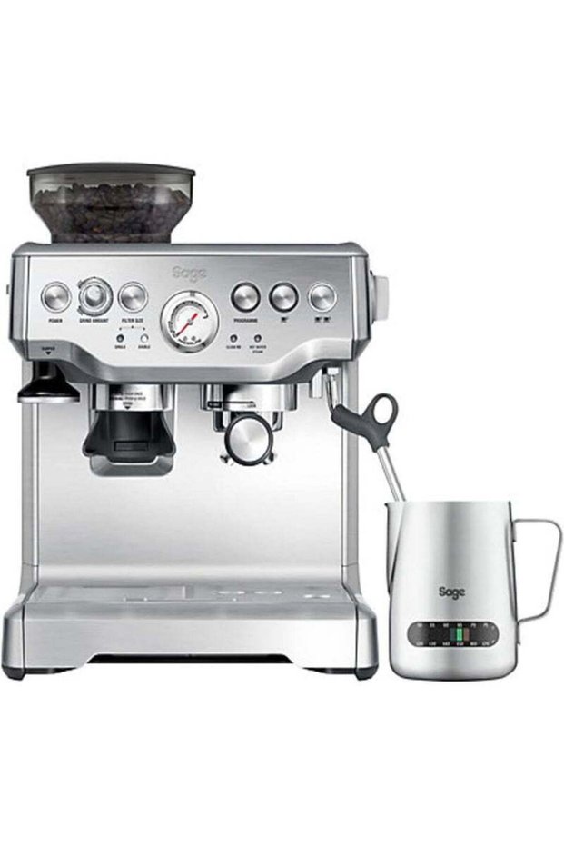 The Barista Express - Bean to Cup Coffee Machine with Grinder and Milk Frother, Brushed Stainle